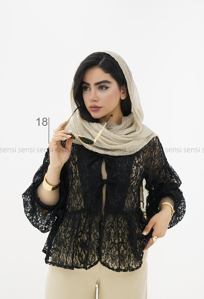 مانتو عروسکی گیپور کد1006095